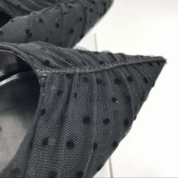 Zara Pointed Flats w/ Polka Dots Rhinestone sz 6.5 - Picture 2 of 8